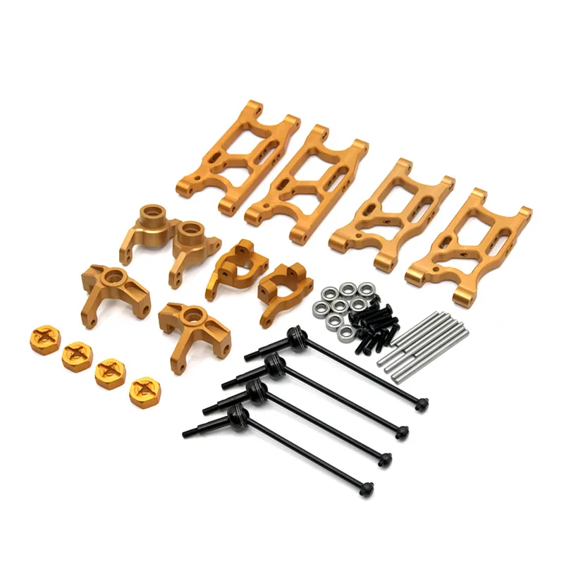 

LC 1/14 For Wltoys 144010 144001 02 124017-16-18-19 Suspension Arms Rear Hubs Steering Block RC car spare parts