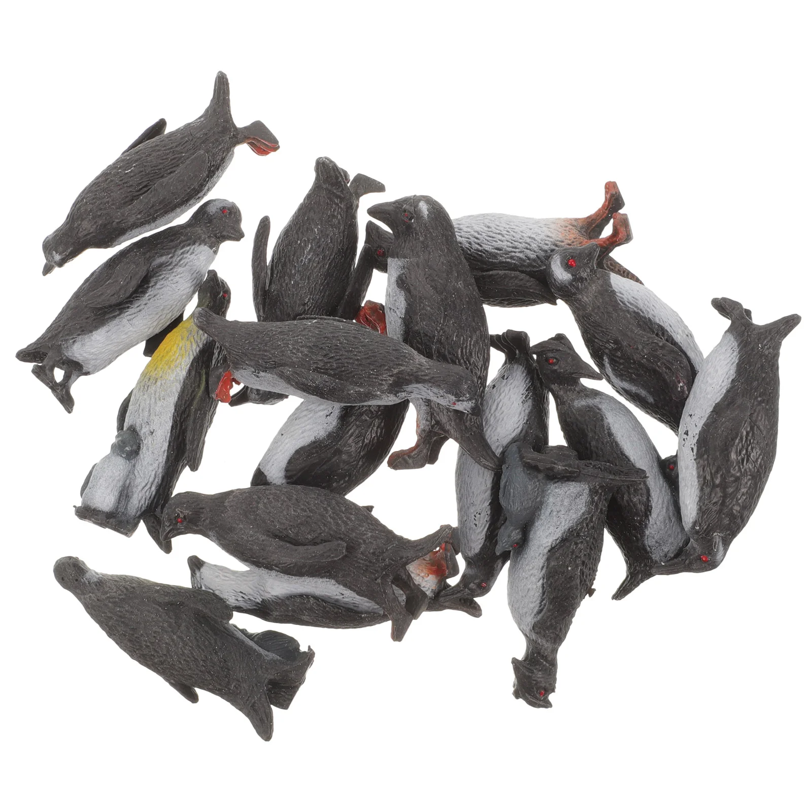 

16 Pcs Penguin Figurine Home Decoration Animal Model Toys Household Simulation Kids Child