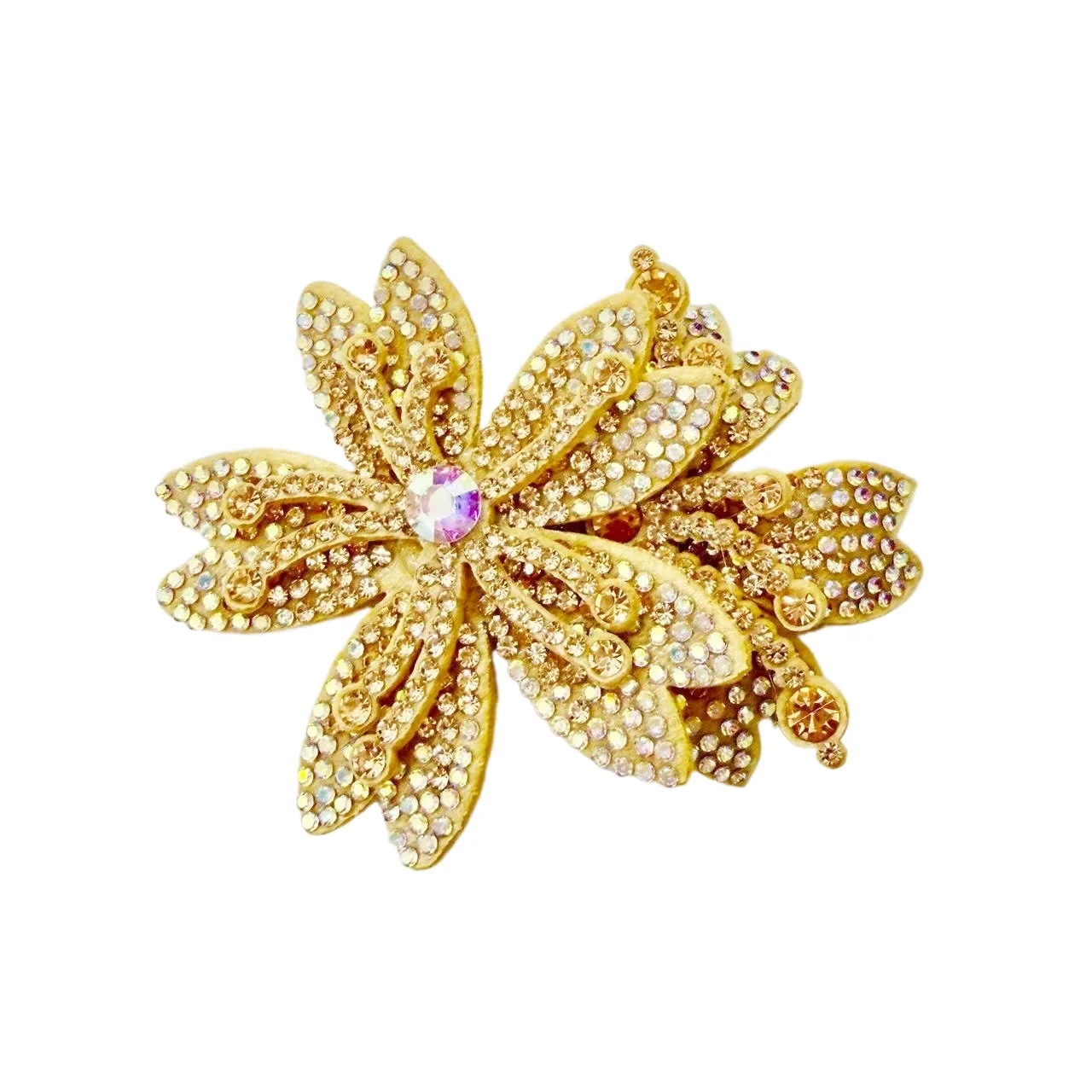 

New Rhinestone Flower Brooch for Women Jewelry Accessory Pin Wedding Party Banquet Gift Corsage