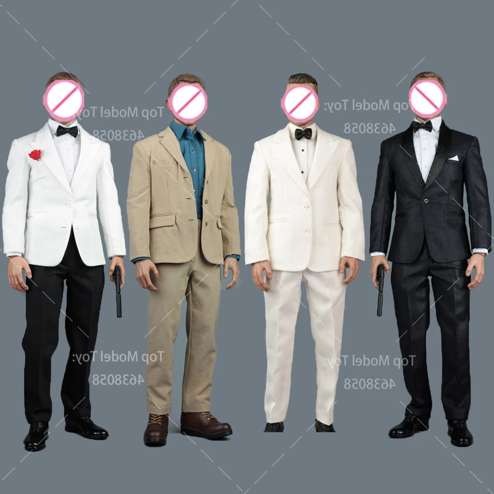 

V1009 A014 V1023 1/6 Men's British Retro Gentleman Suit Agent Suit Model Fit 12'' Narrow Shoulder Soldier Action Figure Dolls