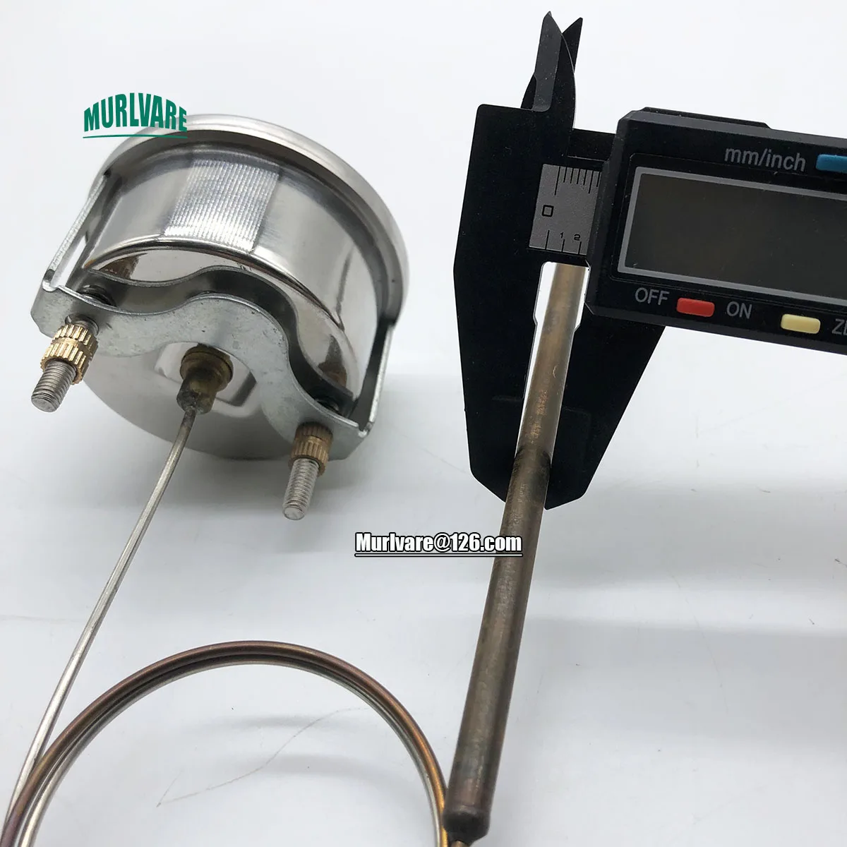 Ersatzteile für Pizzaofen, hochtemperaturbeständig, rund, 0–500 Grad, Thermometer 0 ° -500 °   Temperaturanzeige mit Sonde