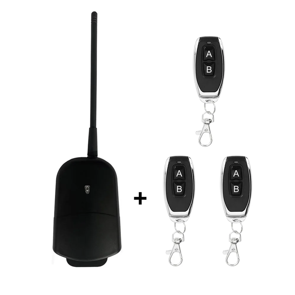 

Universal garage door opener, remote receiver, 433MHz transmitter 2 channel controller switch Fixed Roll Code