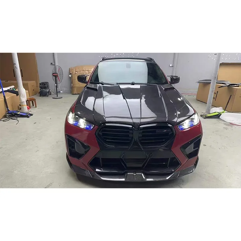 High Quality Dry‑wet Carbon‑Fiber Engine Hood Bonnet, Aftermarket Auto‑Body Accessories Mid‑size Luxury SUV
