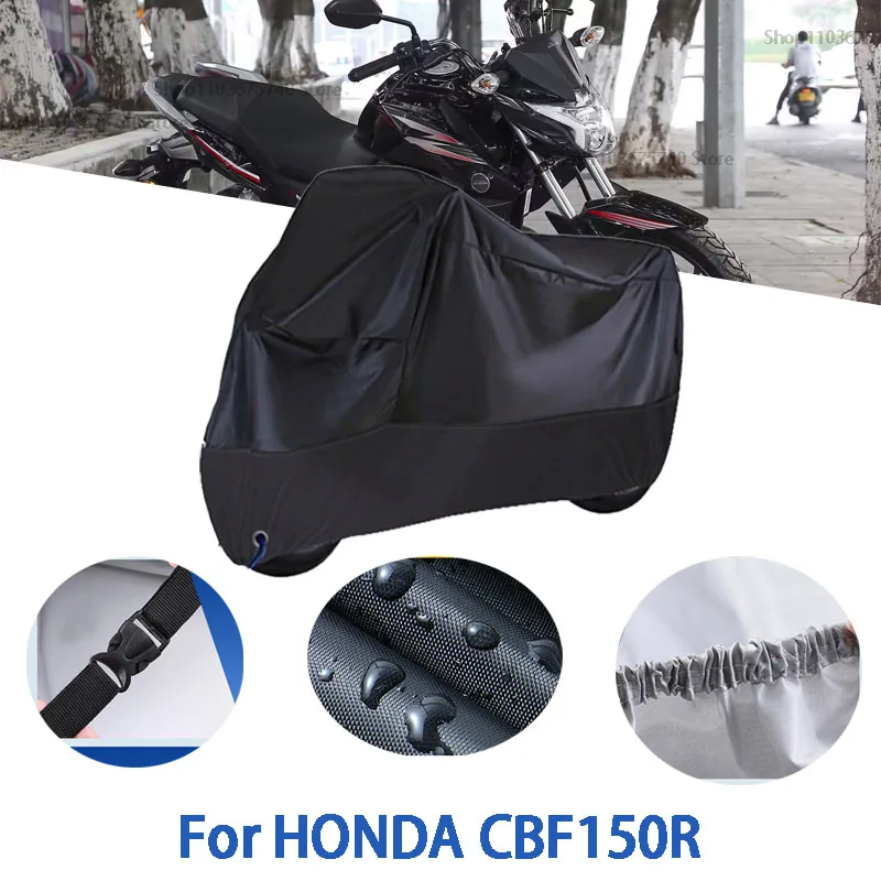 

Полные чехлы для мотоциклов для HONDA CBF150R, автомобильные чехлы на открытом воздухе, защита от солнца, пыли, без ушей, утолщенные оксфордские чехлы, аксессуары