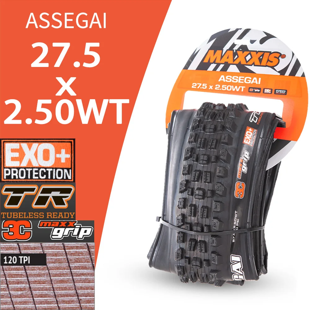 MAXXIS ASSEGAI ダウンヒルチューブレス MTB 自転車タイヤ 29 27.5