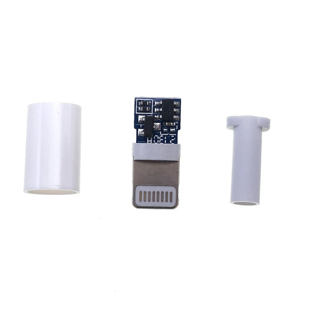 10sets Wire bonding type IOS USB male plug For iphone with chip board connector DIY Charging line plug cable adapter parts