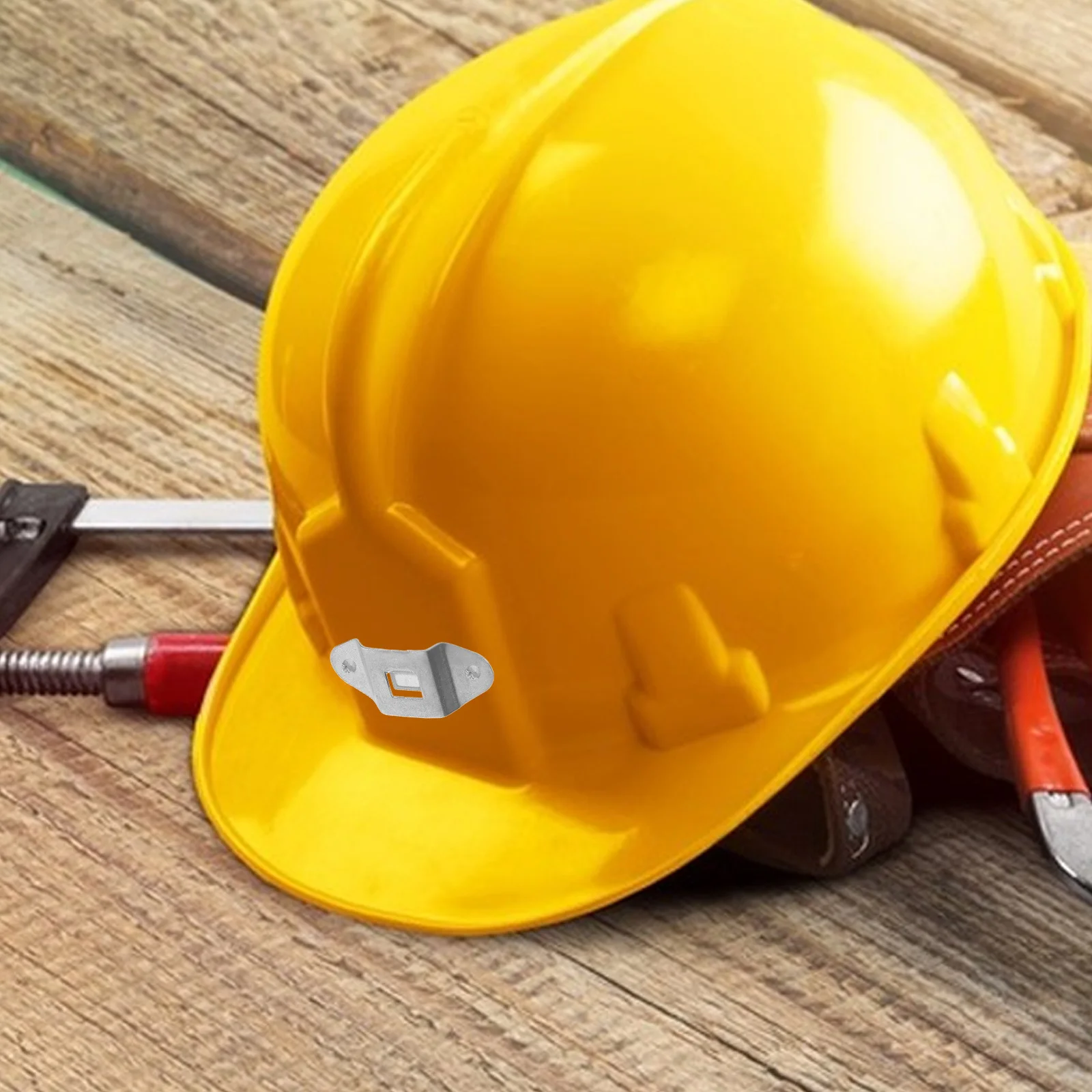 

1Set Hard Hat Light Holder Clips Secure Fit Headlamp Bracket Lightweight Design for Long Shifts in Industrial
