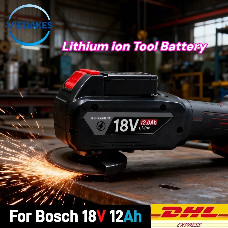 Value Pack for Bosch 18V 12.0Ah: GDS, GTB 185-LI,GEX 185-LI  – Drilling, Cutting & Renovations, High-Demand Long-Lasting Battery