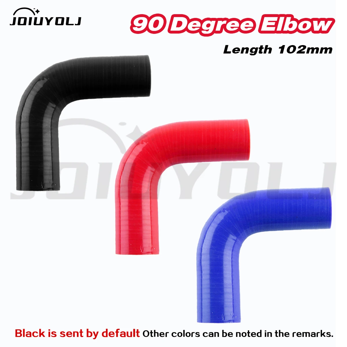 

4ply Black / Blue / Red / Matte Black 90 Degree Elbow Silicone Hose Coupler Intercooler Tube ID25mm 45mm 57mm 76mm 102mm