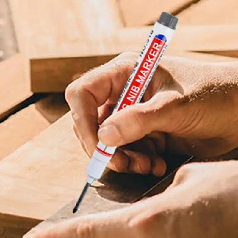Wasserdichter Marker schnell trocknender langer Nasen stift bunter Tischler Deep Reach Markierung werkzeuge Architektur marker Tinten schreiber für