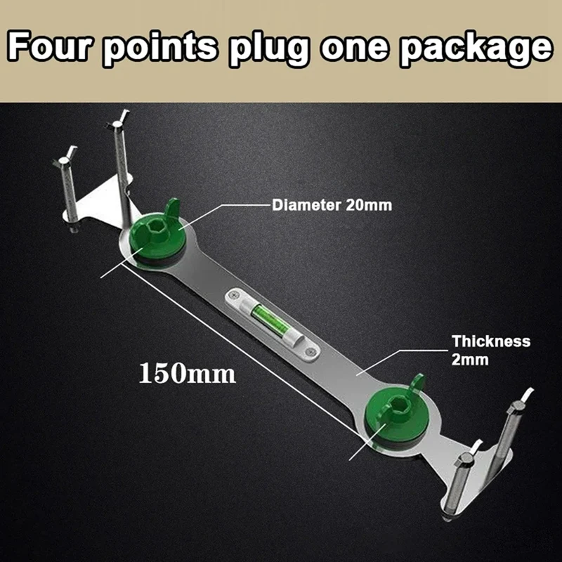 온수 및 냉수 파이프 레벨러, 고정 레벨러 장착 보조, 간편한 온수기 샤워, 4 포인트
