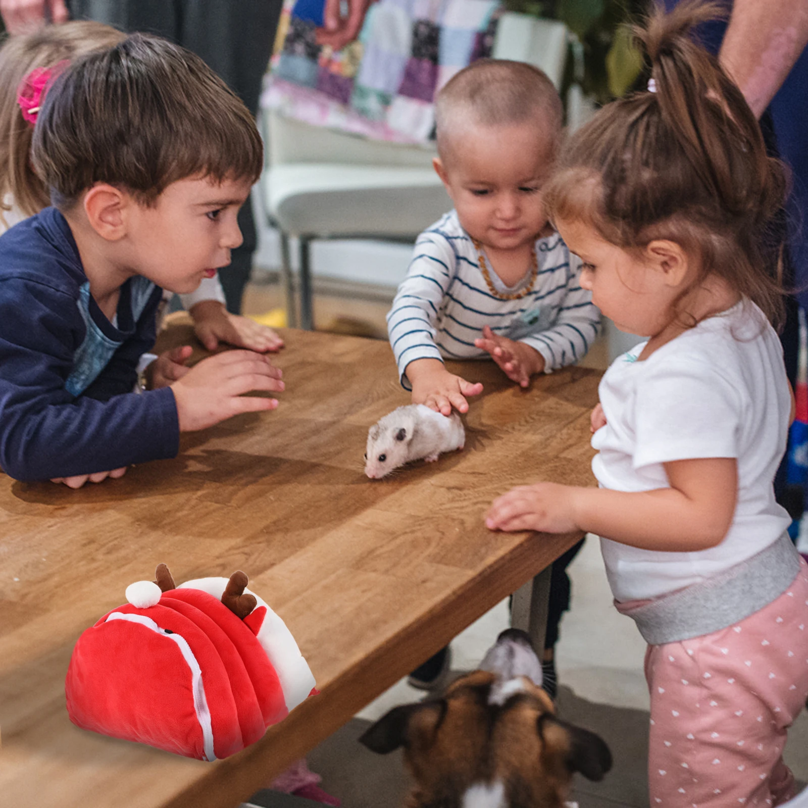 

Hamster House Small Animals Winter Warm Nest Comfortable Sleeping Cave for Hamster Guinea Pig Pet Rest Bed Warm Hideout