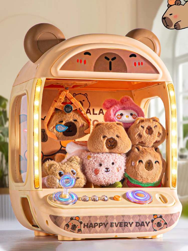 

Children's doll grabbing machine small home version girl pull large toy clip kapiba 6 birthday gift 2