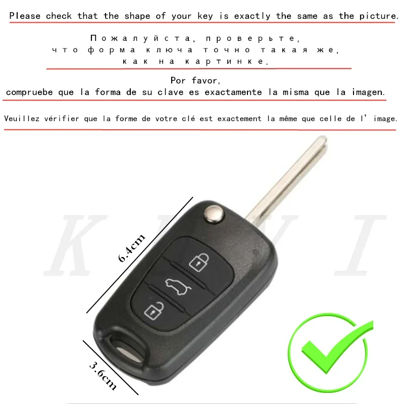 Car Key Case For Kia Sportage Rio 3 Soul Optima Ceed Pro K5 K2 Pride For hyundai i20 i30 ix20 ix35 Elantra Accent Shell Cover