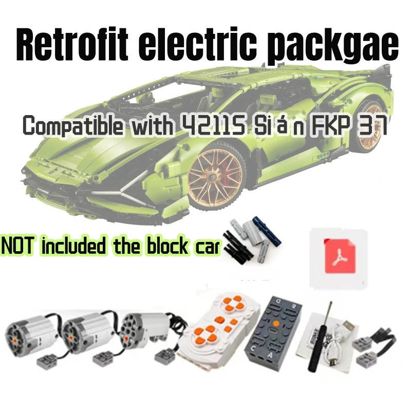 

IN STOCK APP Remote Control Motor Power Pack Accessories Compatible LEGO 42056 42141 42115 42083 42096 MOC Building Blocks Brick