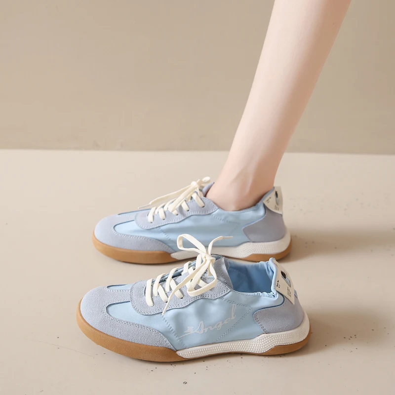 New Women Canvas Shoes Low Top Lace Up Female Sneaker Girls Students Footwear Candy Colors Summer Spring Autumn