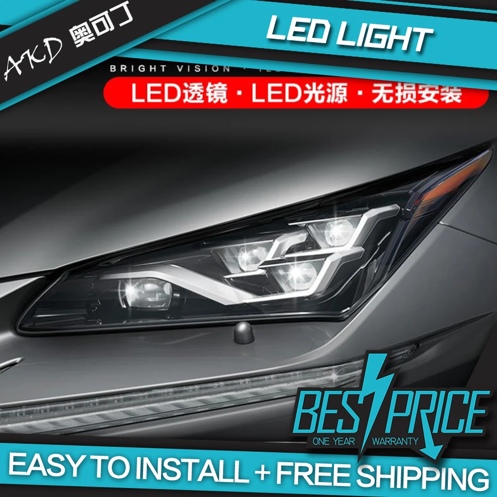 AKD Car Styling Head Lamp for Lexus NX200T Headlights 2015-2020 NX300H LED Headlight NX200 NX300 DRL Signal Auto Accessories