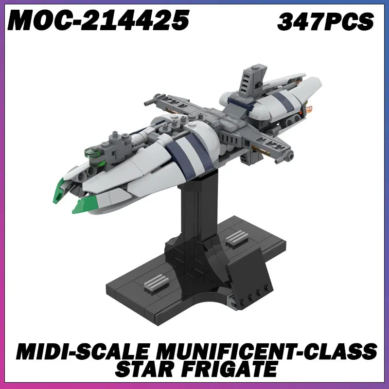 

MOC Building Block Space Wars Series Gray Spaceship Creative Brick Model Education Toy Birthday Adults Gifts MOC-214425 347PCS