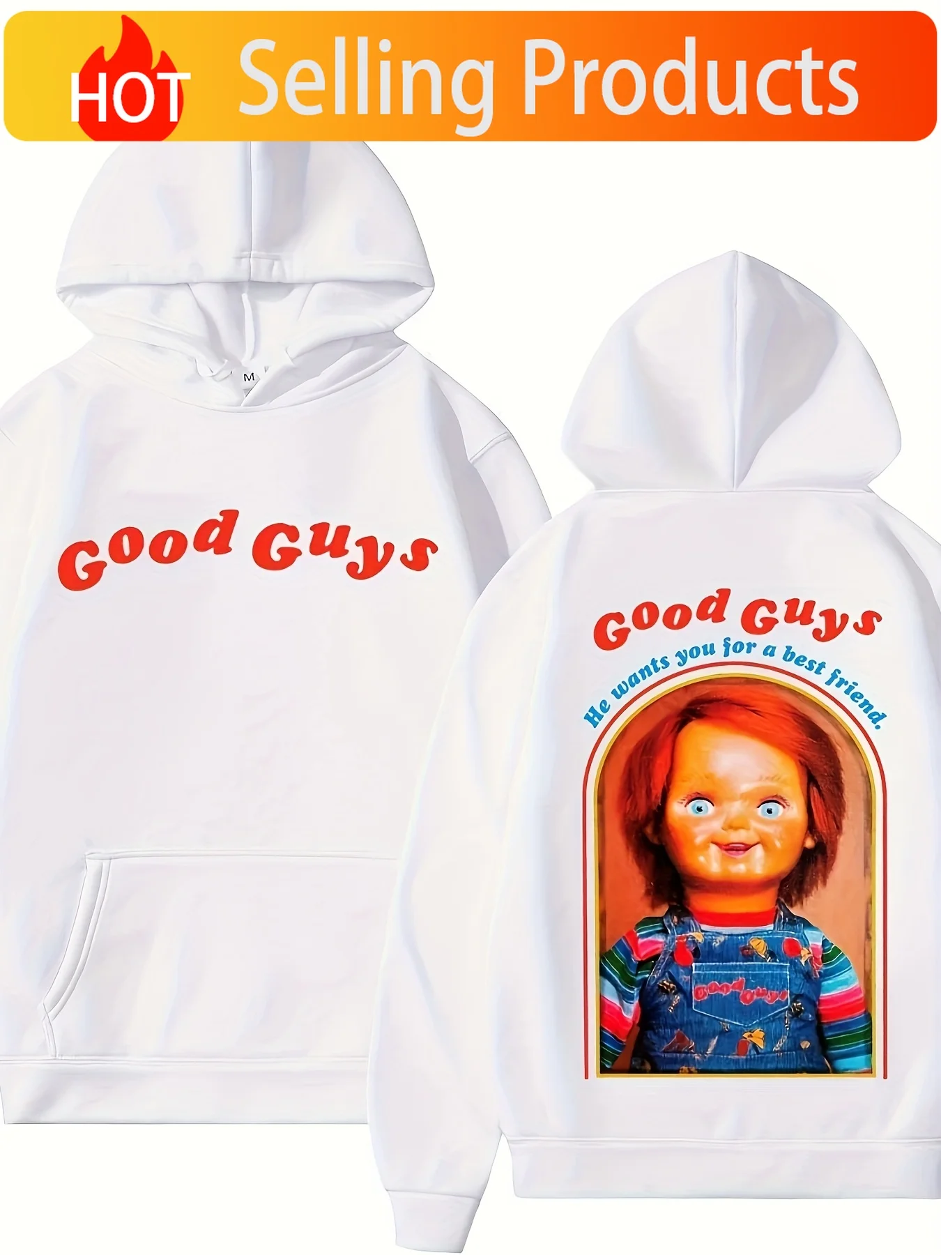 European and American Style Movies Children's Games Dolls Printed Hoodies Fashionable