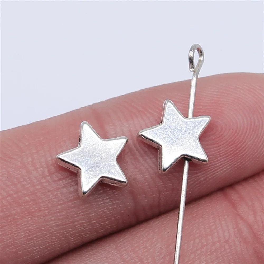 20PCS 9x9mm pentagram small hole bead DIY jewelry accessories GG0032