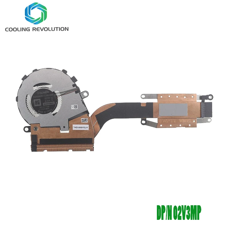 Laptop CPU Heatsink Fan EG50040S1-CJ90-S9A DC5V 0.40A 4Pin For Dell Latitude 7410 2-in-1 02V3MP 2V3MP