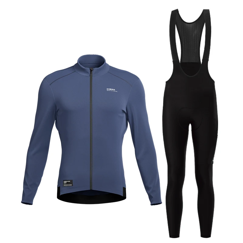 AliExpress INBIKE Men's Winter Cycling Suit Fleece Warm Road Cycling Bibs Long Warmth And Comfort Sleeve Jacket Top for Mountain Bike