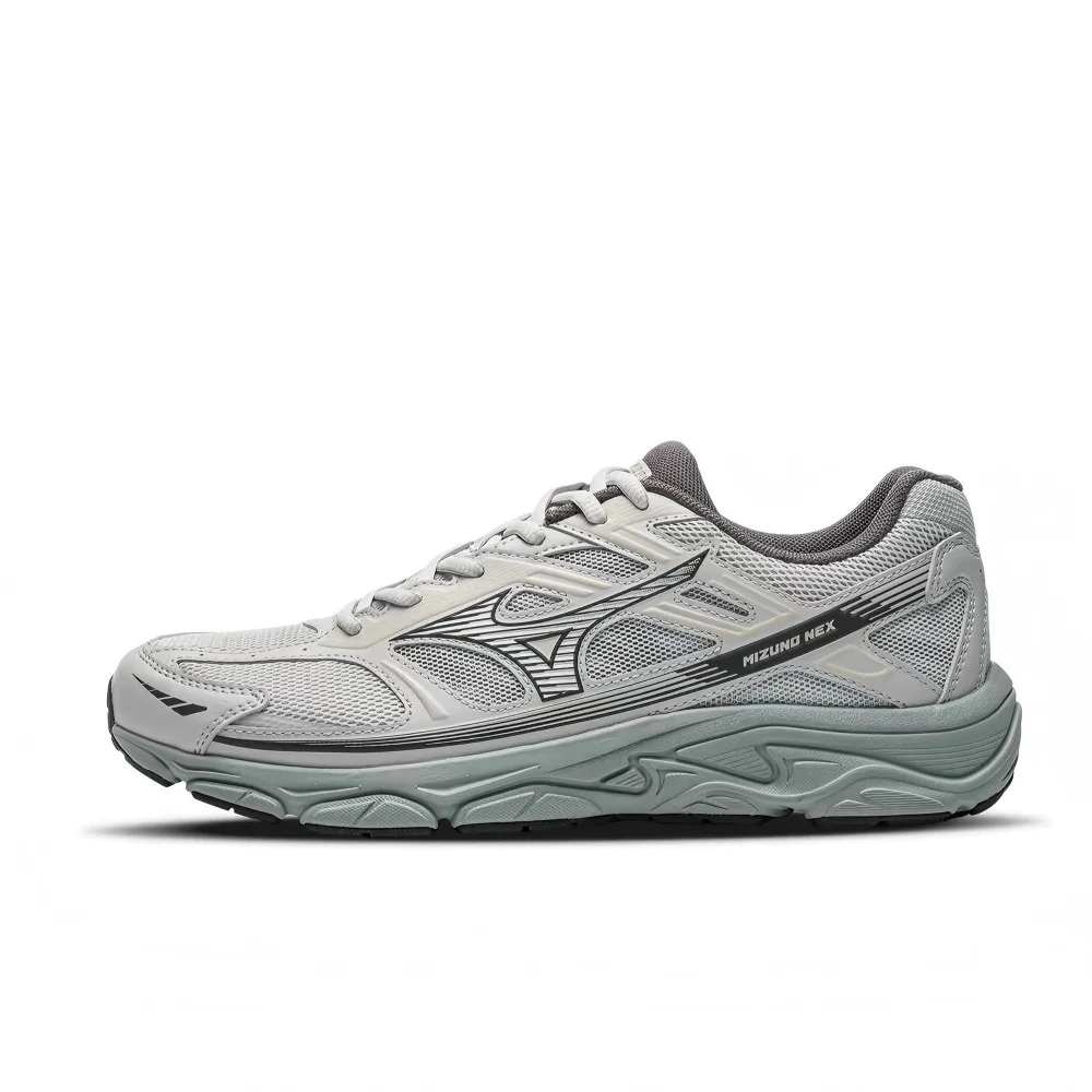 Mizuno NEX Unisex Low-Top Running Shoes  Light Gray, Sports & Fashion Style, Durable, Breathable & Comfortable D1GH262405