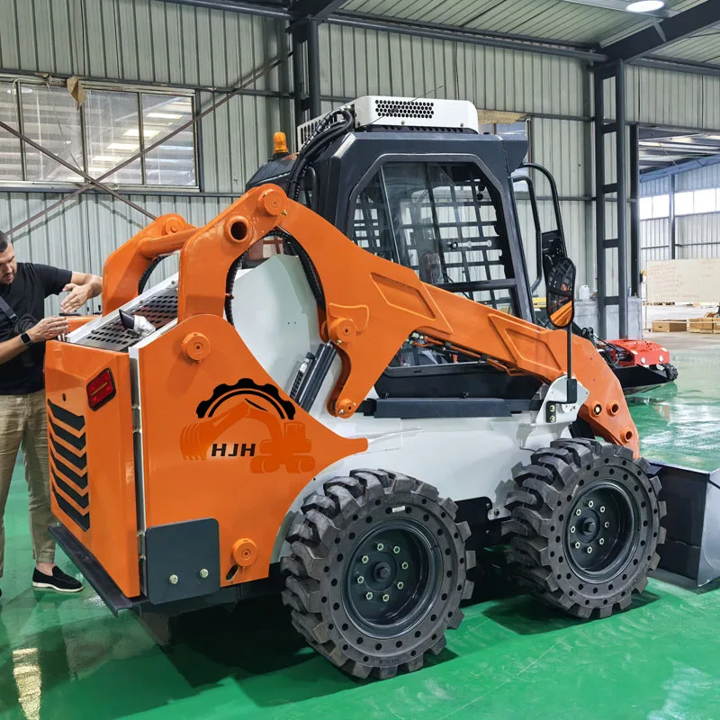 China Skid Steer Loader Heavy Duty Mini Hydraulic Wheel Skid Steer Loader 3 Ton With CE EPA