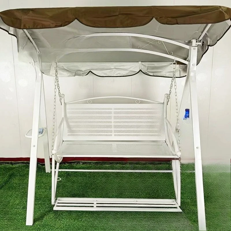 

Double, wrought iron, with pedals, swing, awning, courtyard, hanging basket