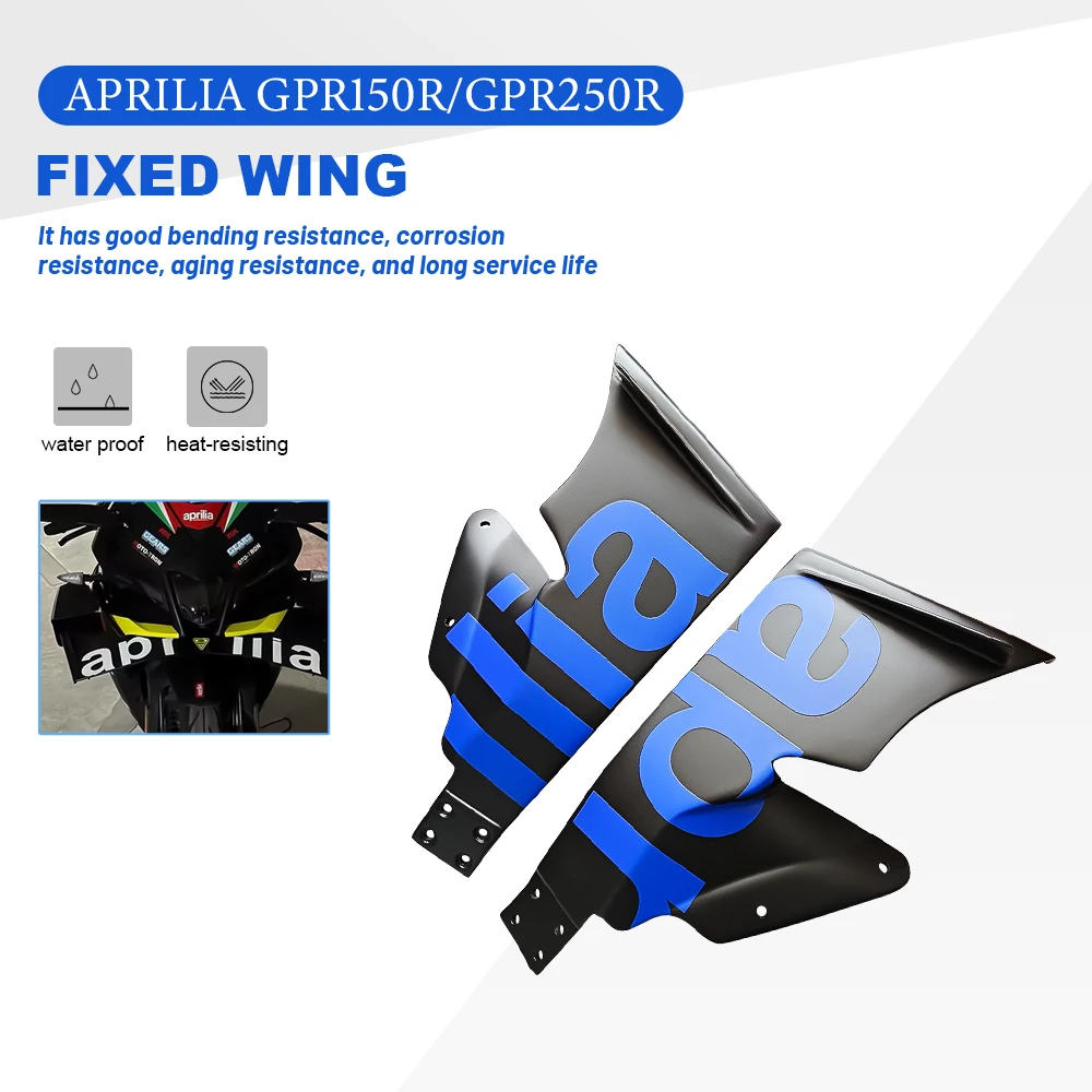 

For Aprilia GPR150R GPR250R 5 colors Motorcycle Winglet Aerodynamic Wing Kit Spoiler Fairing Wind fixing wings Accessories