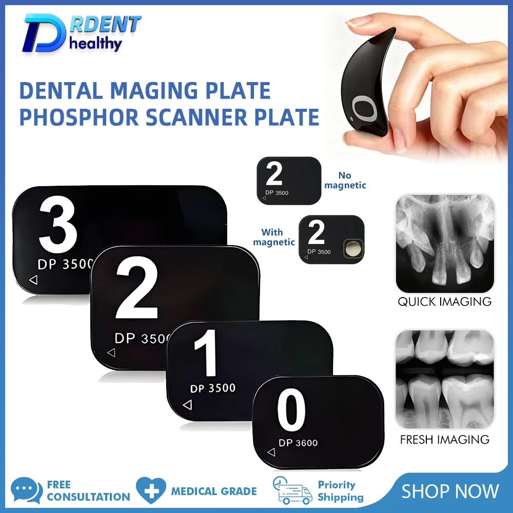 

Dental X-Ray Phosphor Plates Digital X Ray Sensor Image Board Magnetic No Magnetic Reuses Dentistry Imaging Tools