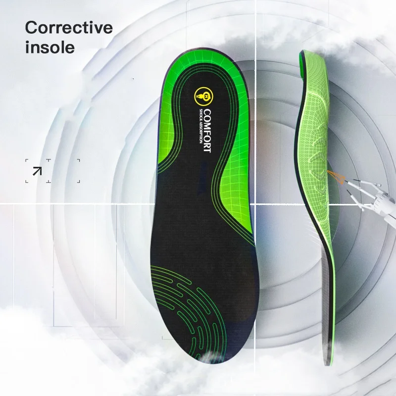 Orthopedic Insoles For Men  Women Arch Support TPE Correction For Collapse Of Transverse Arch Of Sole