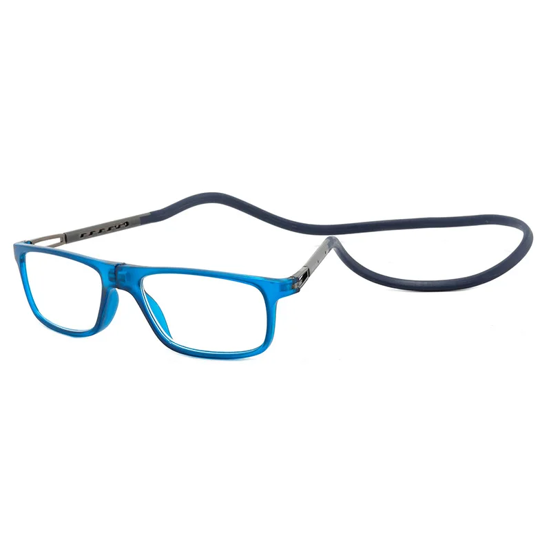 HONKAN.WZ Neue Magnet Hängenden Hals Lesebrille männer Frauen Anti-Blau Licht Tragbare Ultra-licht Brille Platz Presbyopie brille 3
