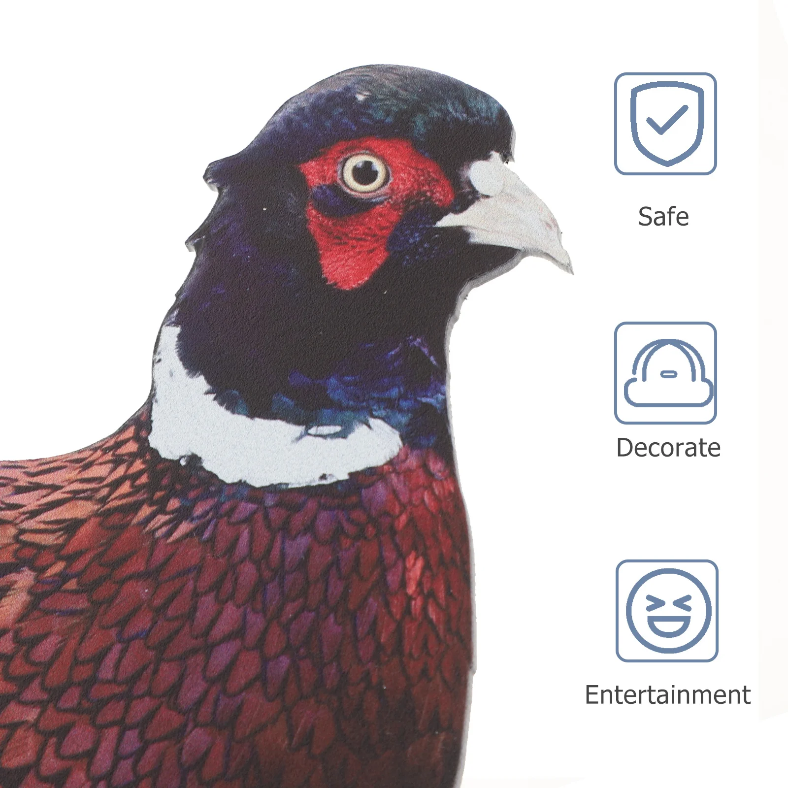 

Lifelike Pheasant Garden Stake Acrylic Animal Decoration Realistic Yard Sign Durable Outdoor Ornament Lawn Adornment