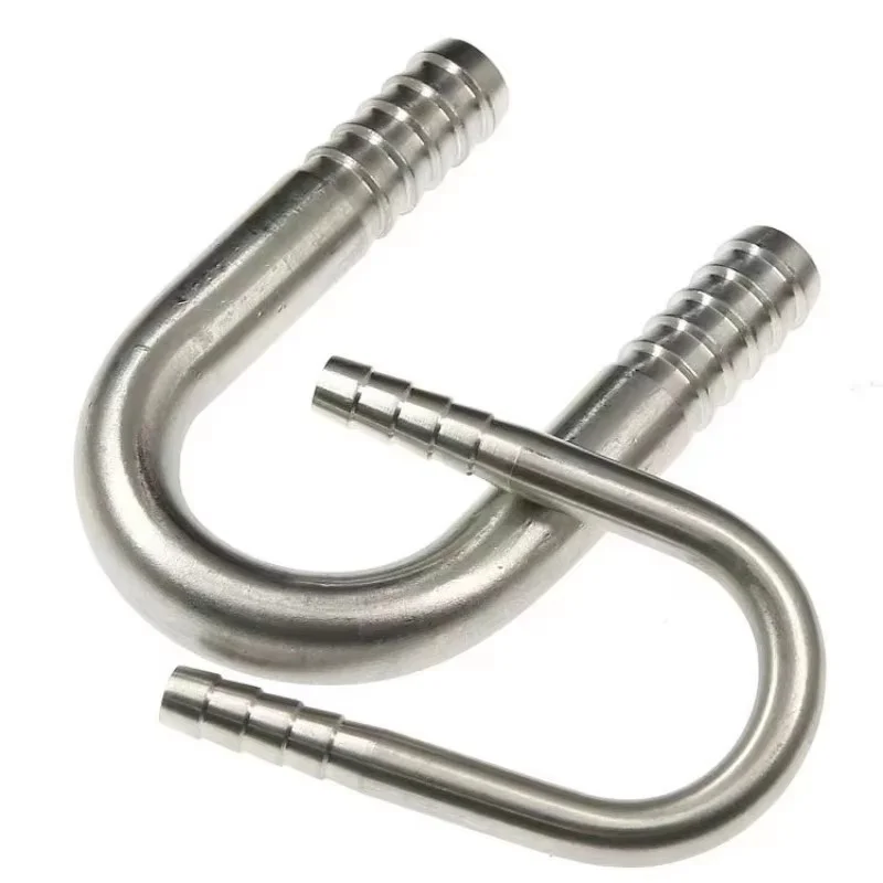 

6 8 10 12 16 20 25mm Hose Barb 304 Stainless Steel U shaped Bend Hosetail Pipe Fitting Connector Water Gas Oil