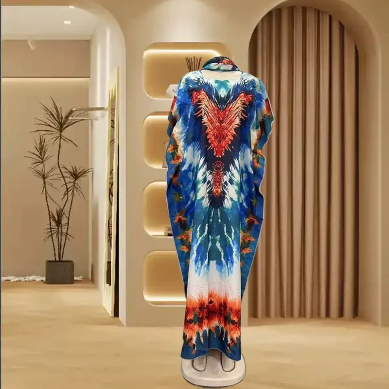 

Элегантное кимоно с открытыми плечами для женщин, вискозная одежда для дома с ромбовидным принтом, шарф с длинными рукавами и бахромой, накидка