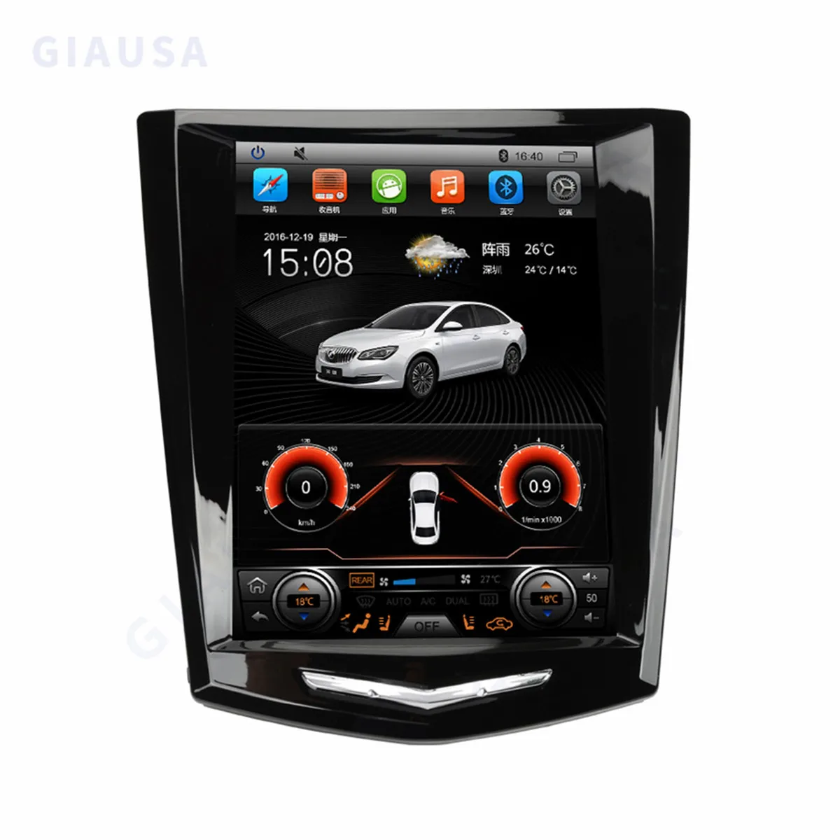 Android13 per Cadillac Escalade ATS XTS SRX CTS ATSL Tesla Radio Style Screen Car GPS Navigation Head Unit lettore multimediale