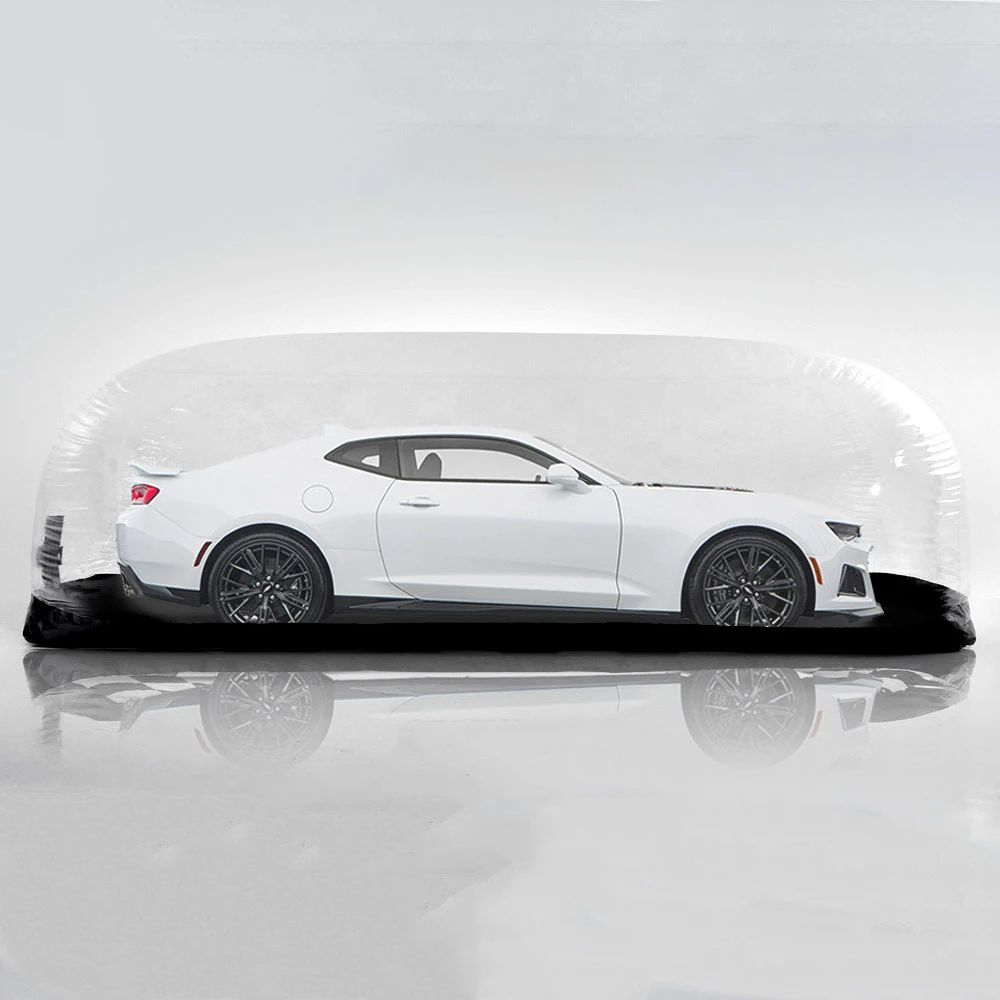 Durable Transparent PVC CarCapsule Inflatable Car Capsule Tent for Outdoor Parking Waterproof Garage Cover
