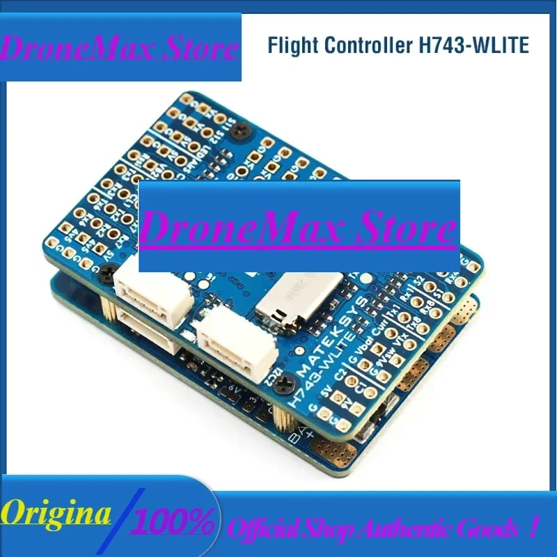 DroMaMateksys Matek H743-WLITE Flight Controller STM32H743VIH6 ICM42688-P DPS310 OSD MicroSD Blackbox F765 For FPV