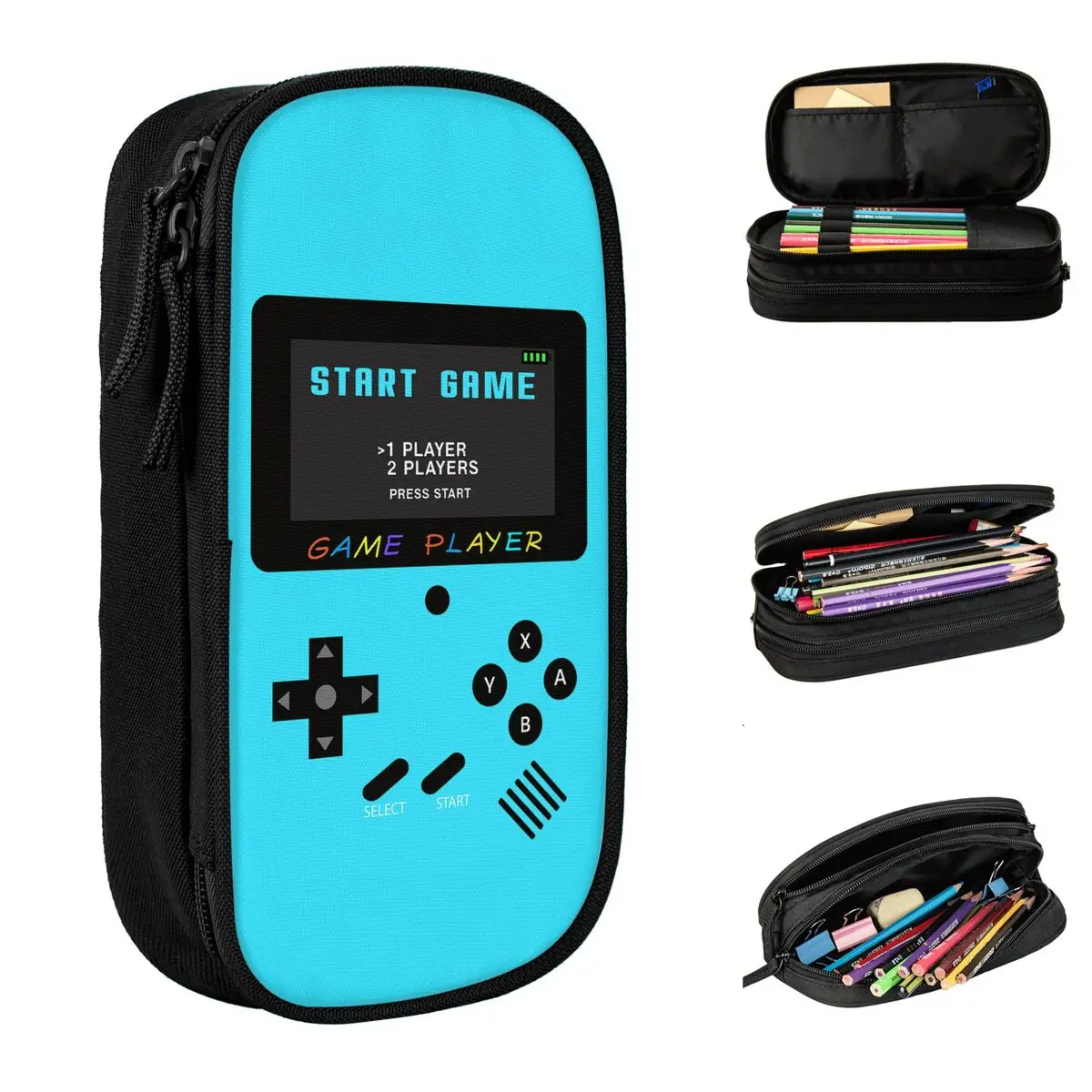 Video Game Player Gaming Controller Pencil Case Fun Pen Bags Girls Boys Big Capacity Students School Cosmetic Pencilcases