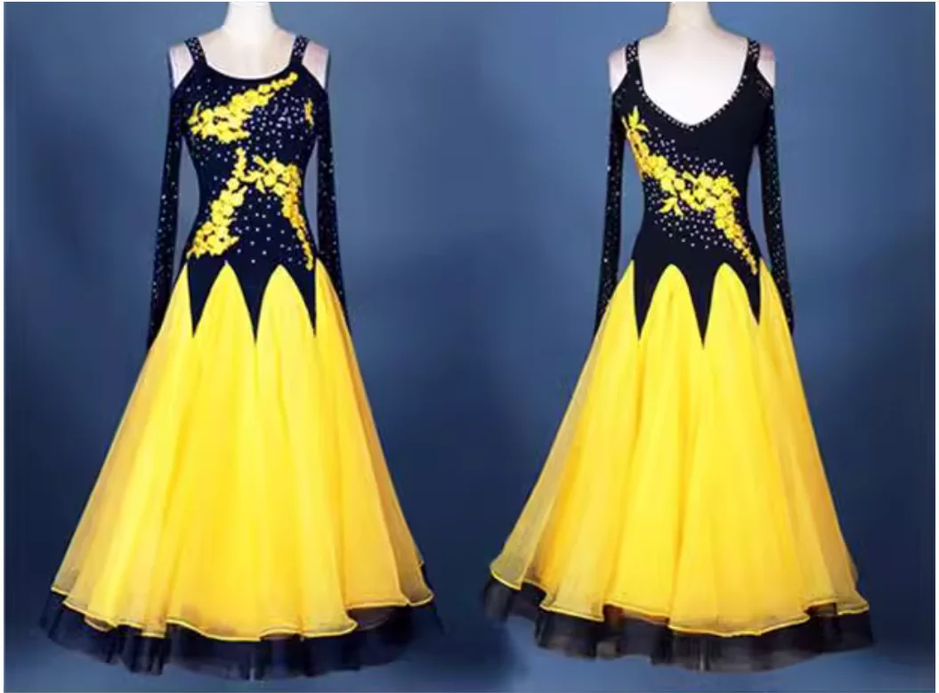 

Off the shoulder modern dance dress performance dress competition dress national standard dance dress