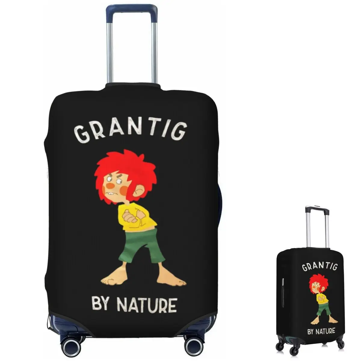 Pumuckl Grantig By Nature غطاء حقيبة حماية مرن لحماية أمتعة السفر يغطي لمدة 18-32 بوصة