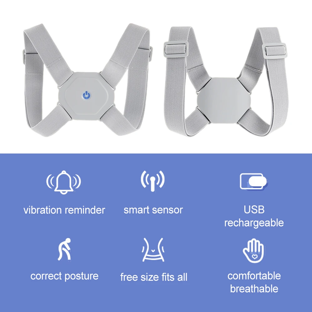 Smart Back Correction Belt Adjustable Shoulder Strap Children Sitting Posture Corrector Device Anti-off Back Protect Eyesight