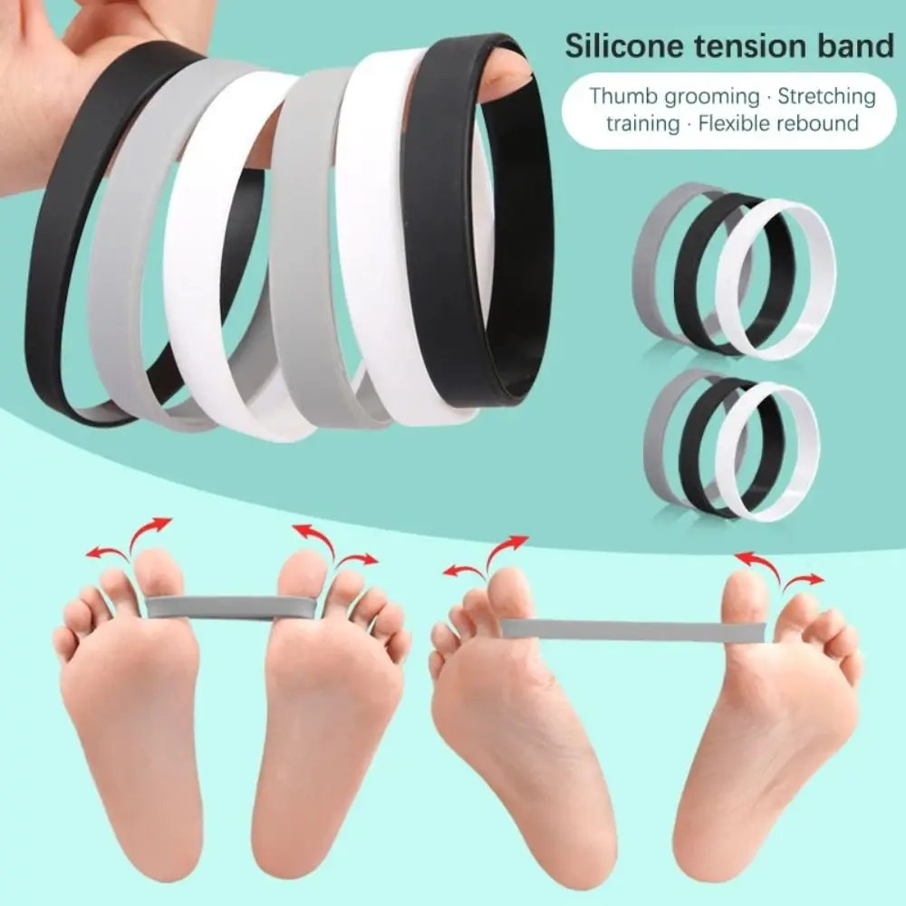 Silicone Thumb Posture Corrector Toe Training Elastic Toe Valgus Corrective Belt Stretcher Recovery Training