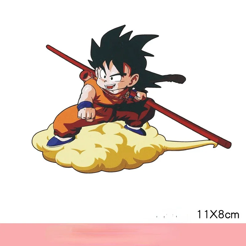 Dragon Ball Son Goku Funny Car Sticker Cute Figure Stickers Decoration for Trunk Windshield Bumper Motorcycle Helmet Accessories