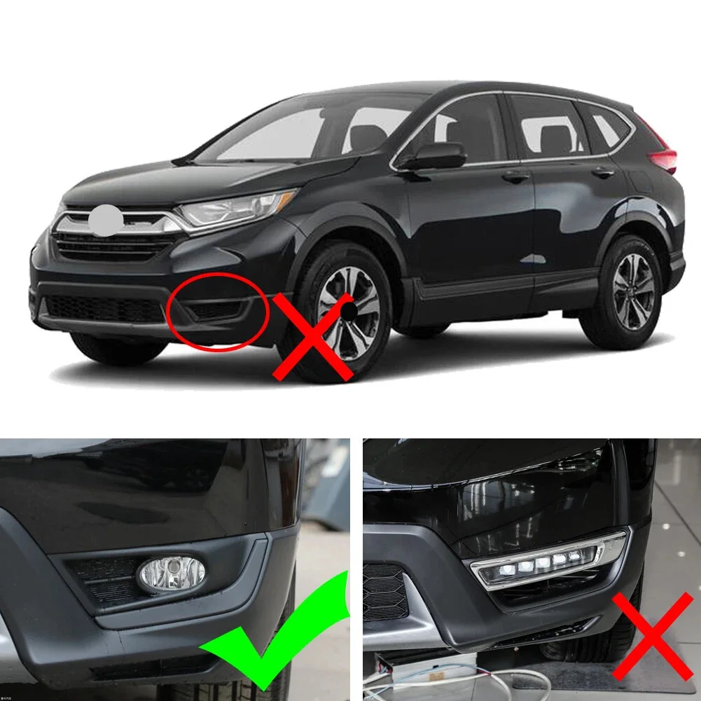 Front Fog Bezel Fog Light Cover Car Accessory Chrome Finish Plastic Material Factory Specification High Reliability