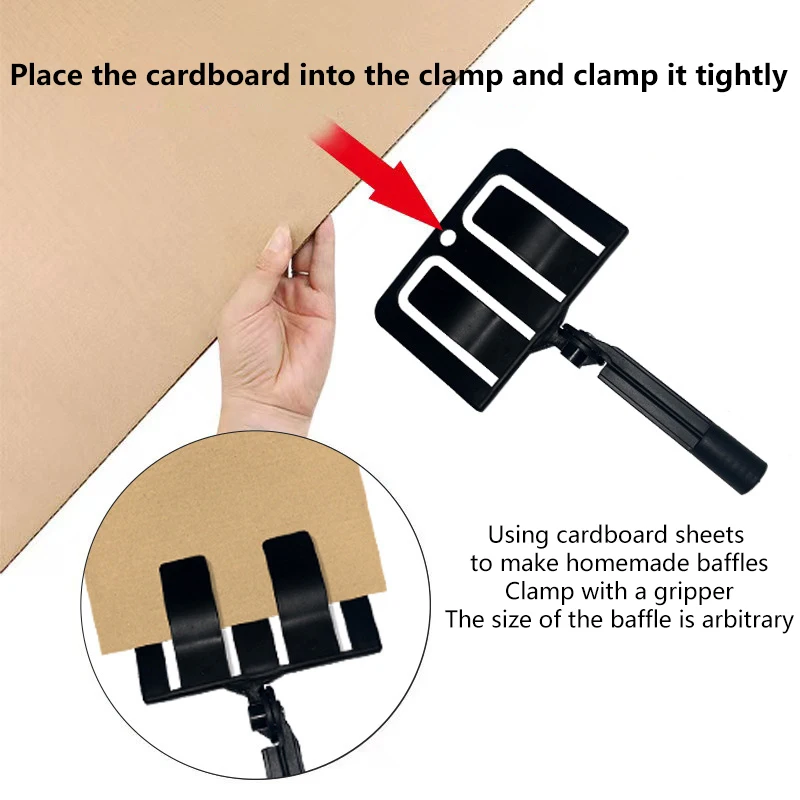 Baffle Holder With Extension Pole 180 Degree Rotation For Paint Color Separation Prevent Splashing Detachable Cleaning Tools