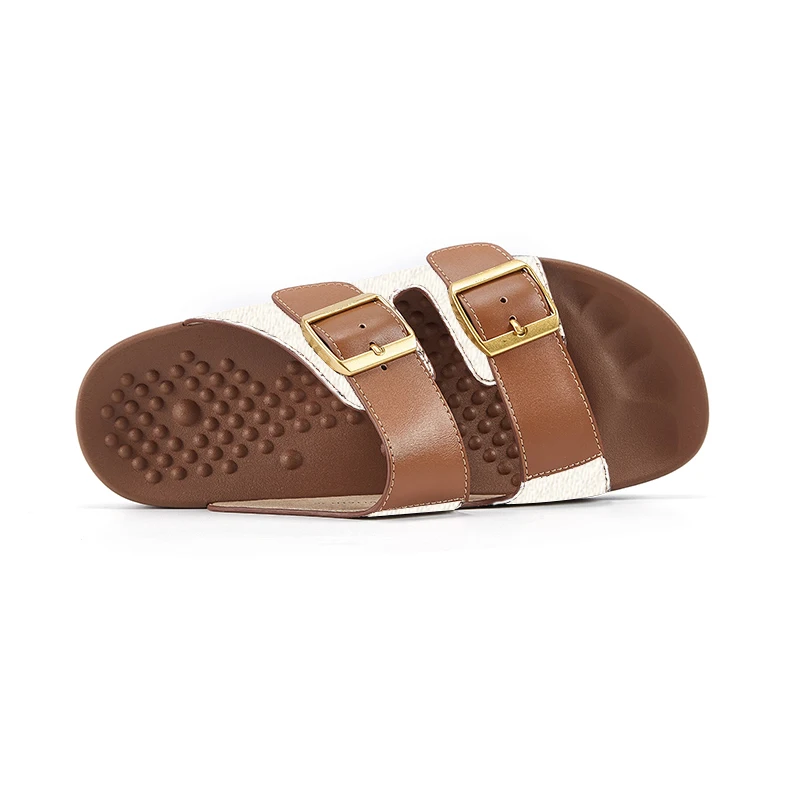 Women's Shoes Massage Insoles Comfortable To Wear Low Heels Female Beach Shoes Classic Minimalist Style Ladies Outdoor Slippers