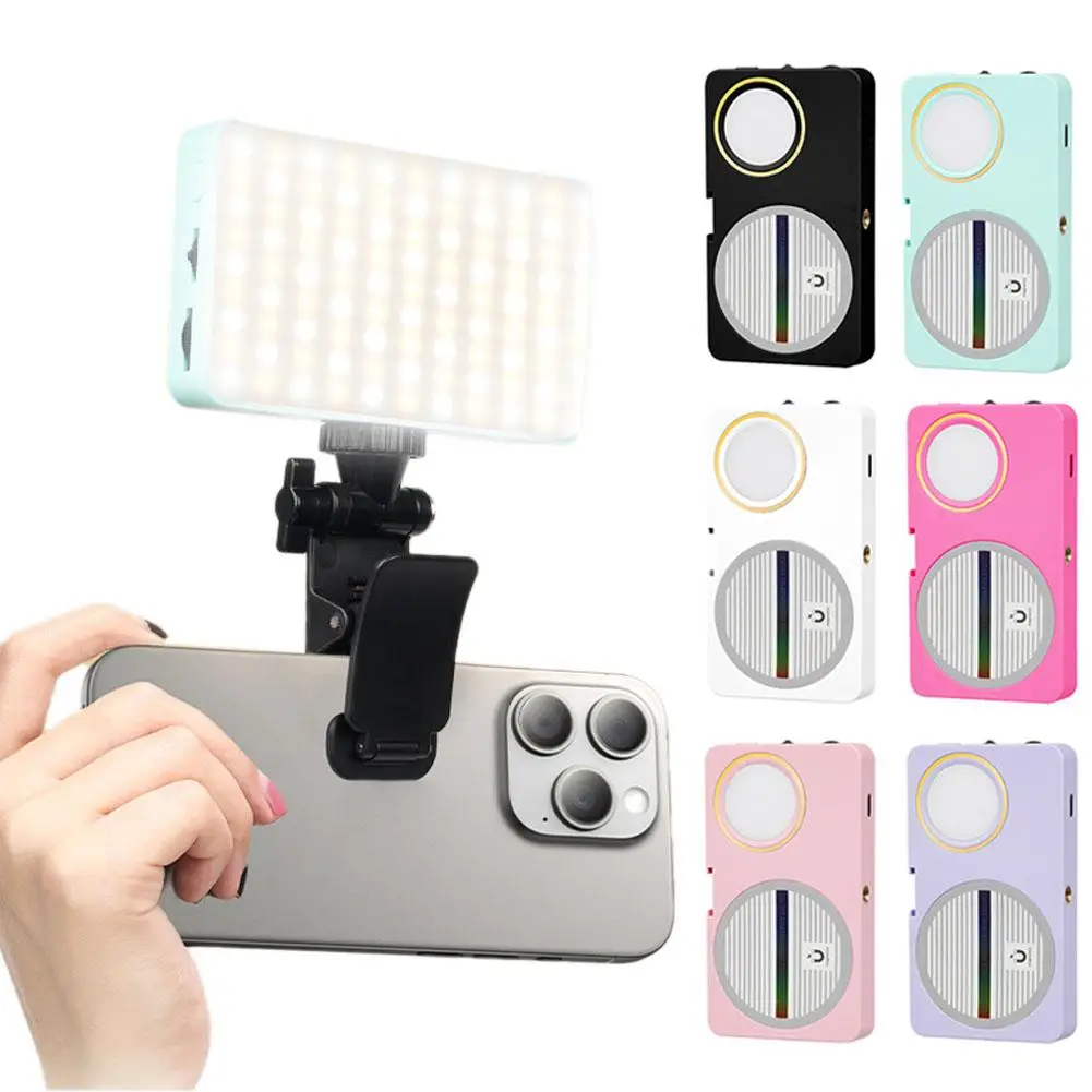 

Portable Mobile Phone Selfie Fill Light Photo Shooting Video Dimmable LED Fill Light With Mount Clamp Clip For Mobile Photo R5Y4