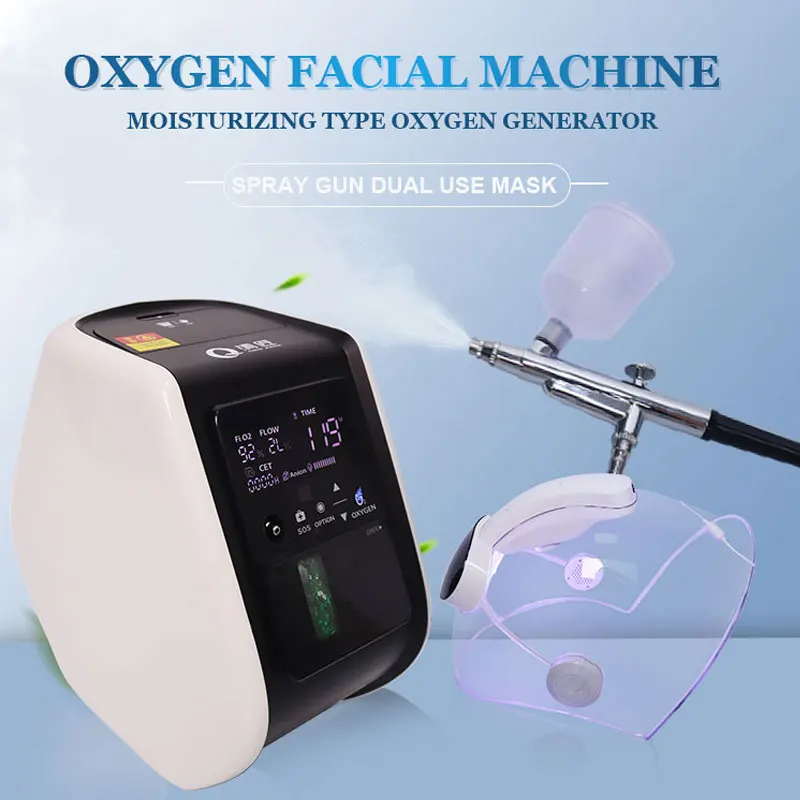 dome mask Korea Face Therapy Mask Dome O2Toderm Oxgen Dome Spray Aqua Skin Oxigen Led Light Therapy Jet Peel Machine